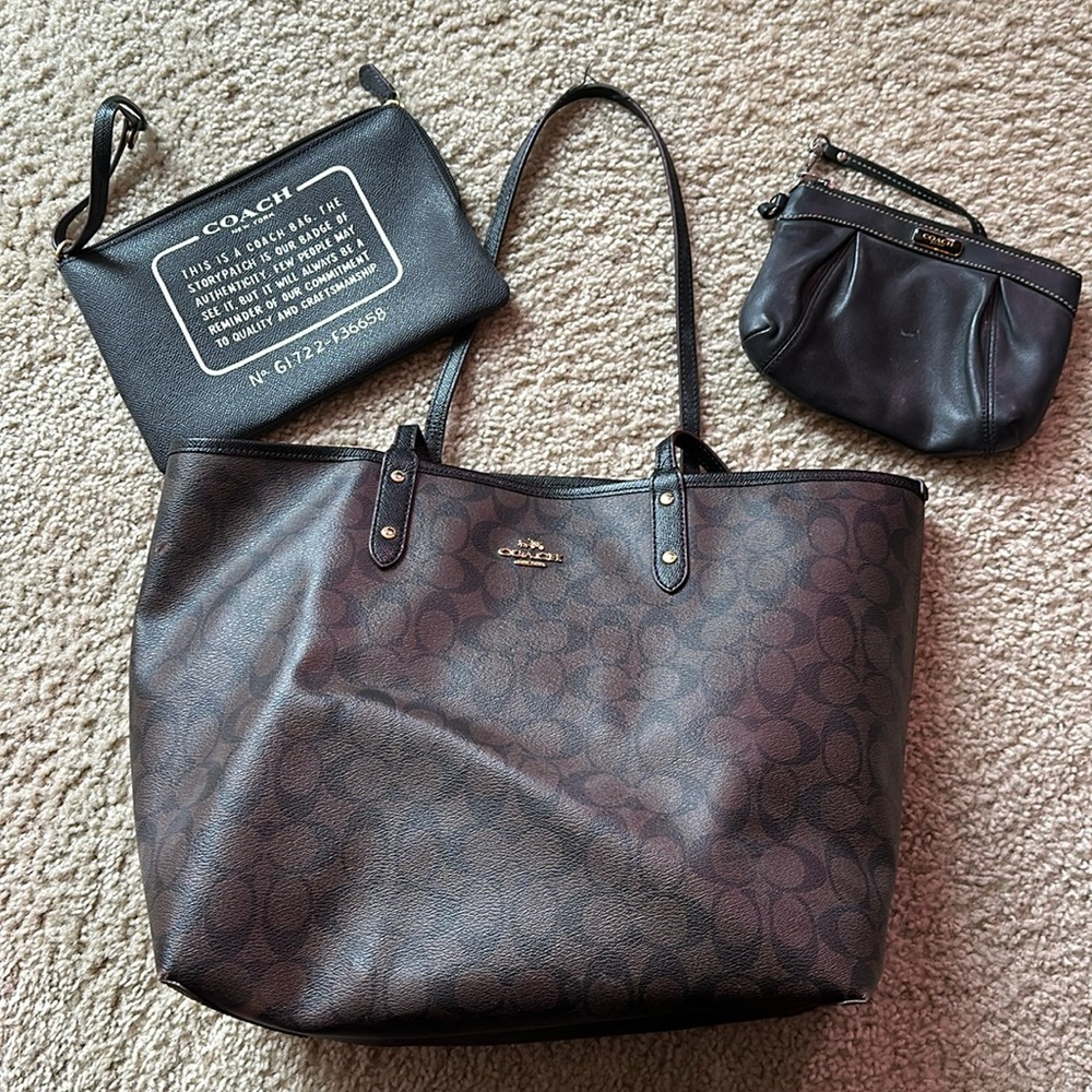 Coach Tote and Wristlet Bundle